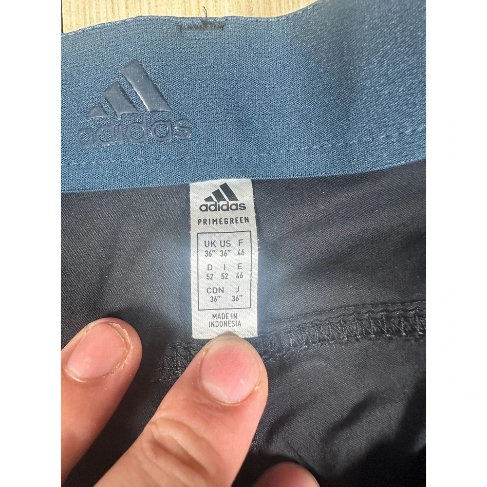 Adidas Chino Shorts Men's 36 Blue Primegreen Golf Outdoor Performance‎ Zip Fly
